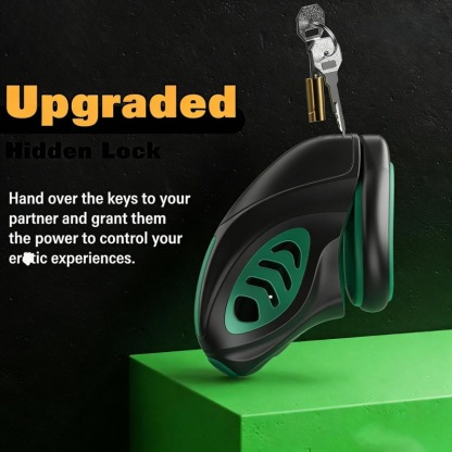 Alien Design Male Chastity Cage with Silicone Ring