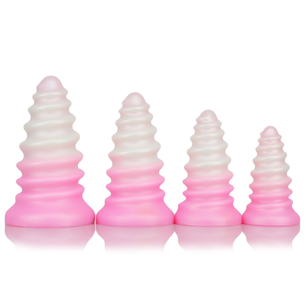 Threaded Anal Plug  – 4 Sizes Silicone Plugs