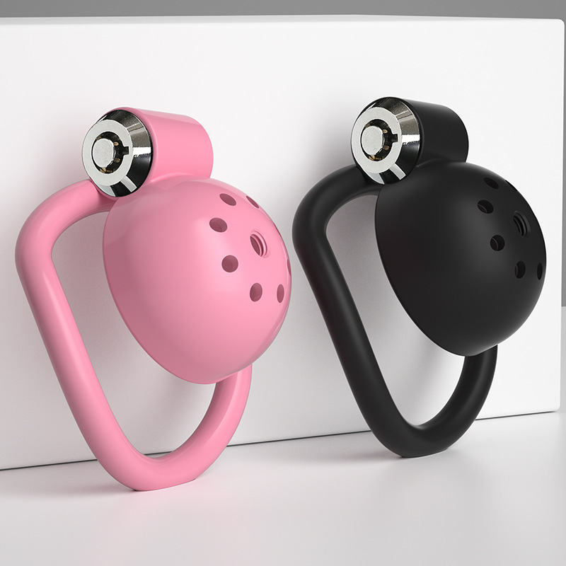 Metal & ABS Chastity Device with Secure Lock and Ventilation Holes