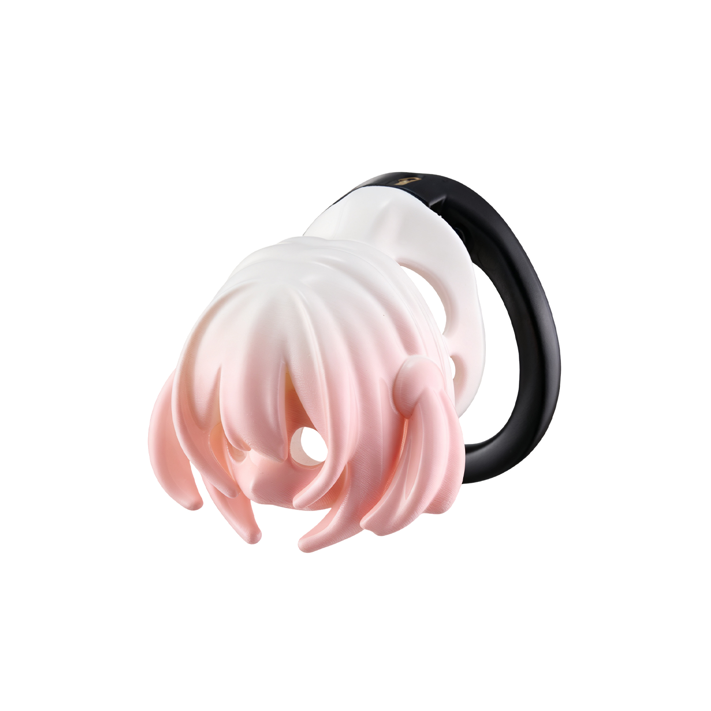 Female Face Male Chastity Lock – 40–60mm Adjustable Locking Rings