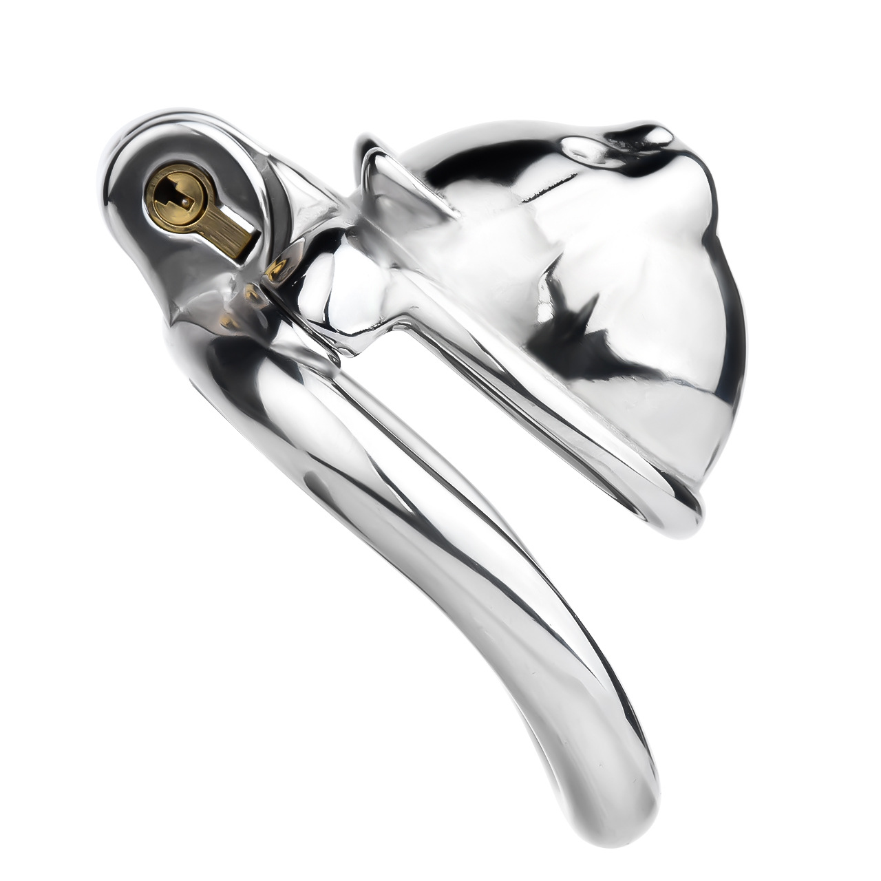 Stainless Steel Cat-Shaped Male Chastity Cage