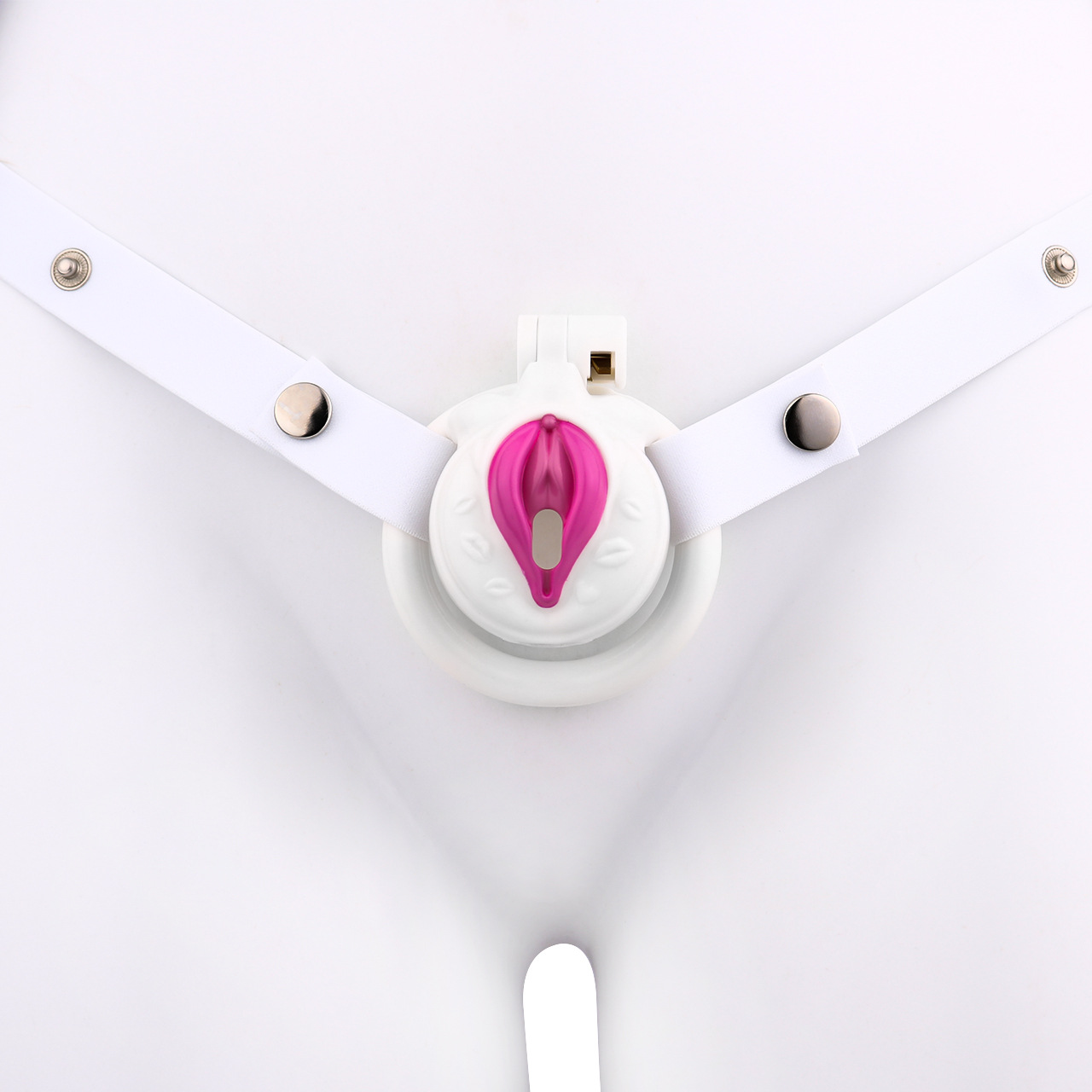 Resin Chastity Cage with Adjustable Strap