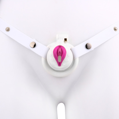 Resin Chastity Cage with Adjustable Strap