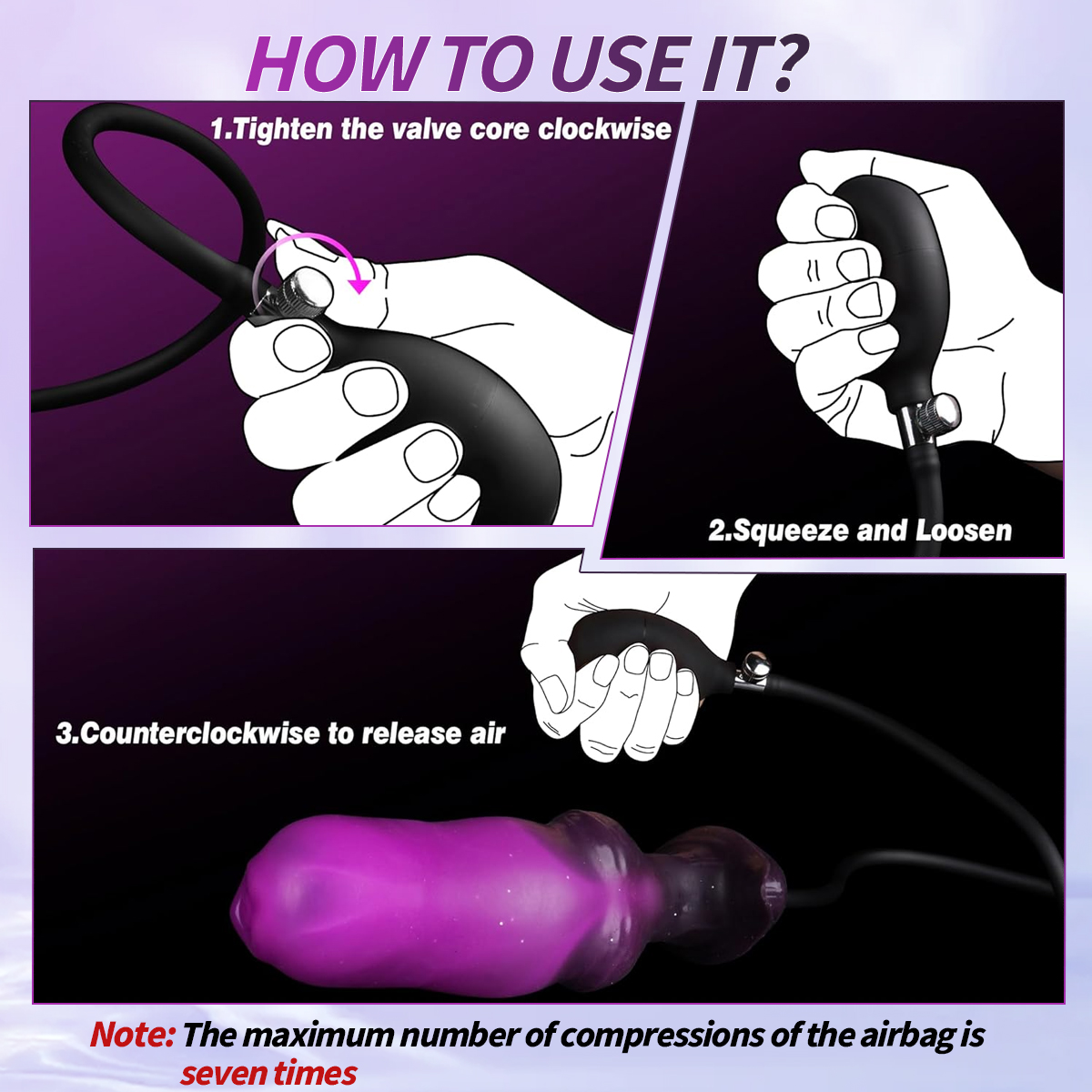 Magnetic Inflatable Anal Plug – Adjustable Butt Plug
