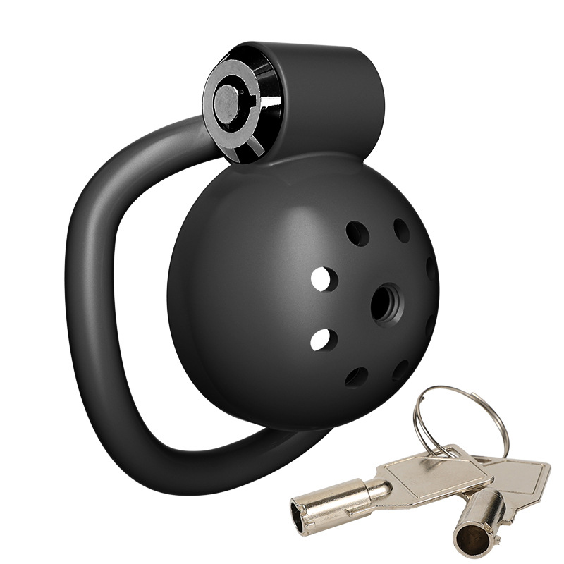 Metal & ABS Chastity Device with Secure Lock and Ventilation Holes