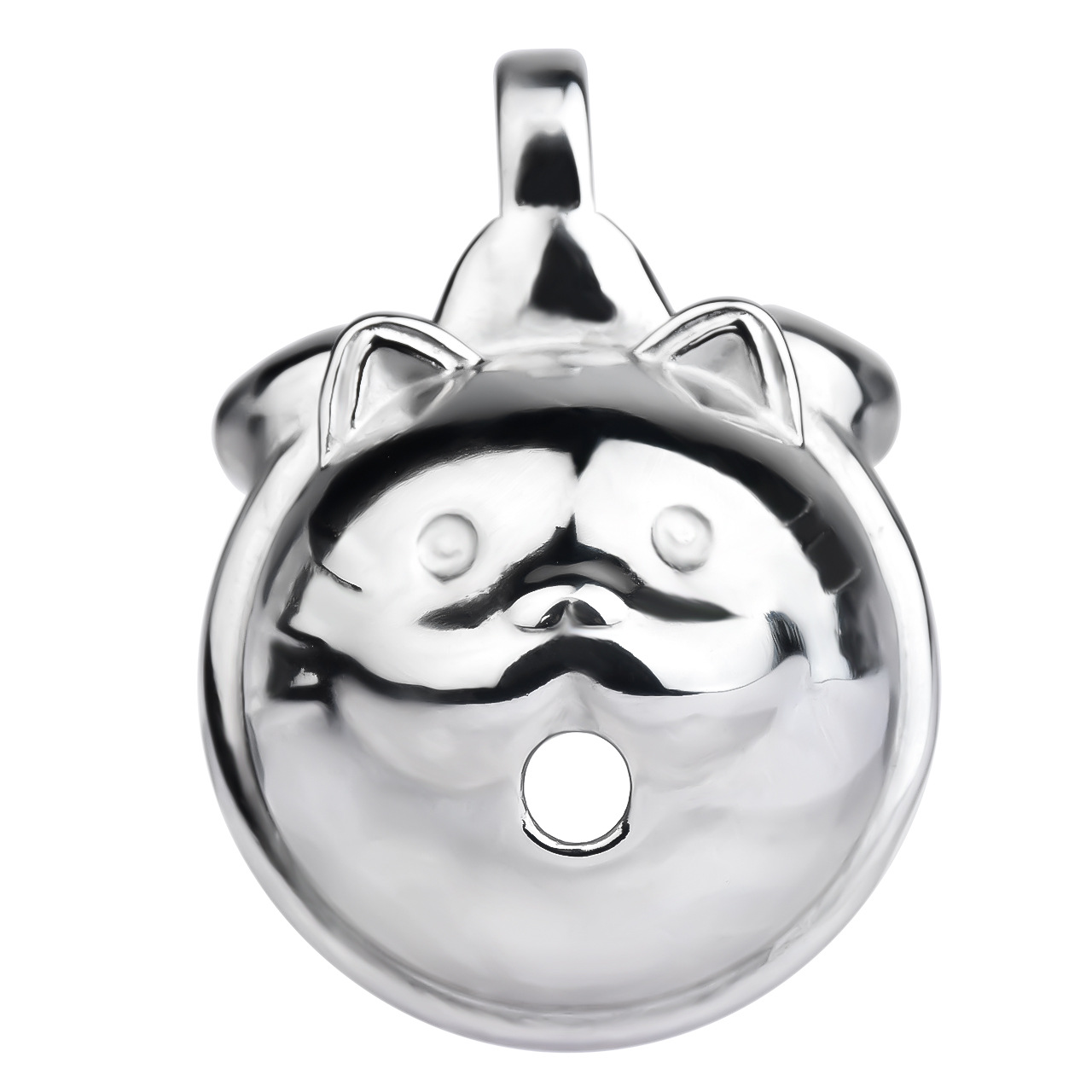 Stainless Steel Cat-Shaped Male Chastity Cage