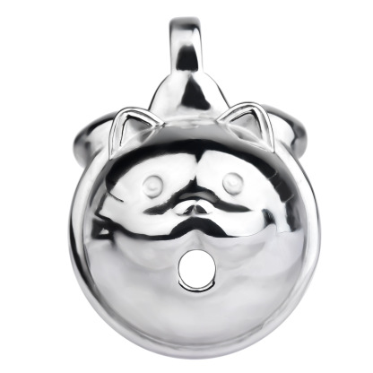 Stainless Steel Cat-Shaped Male Chastity Cage