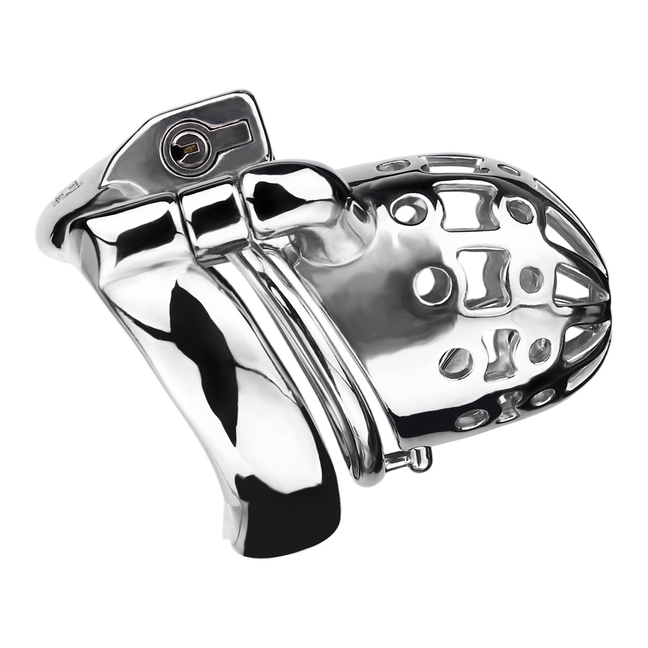 Stainless Steel Male Chastity Cage – Ventilated Secure Chastity Device
