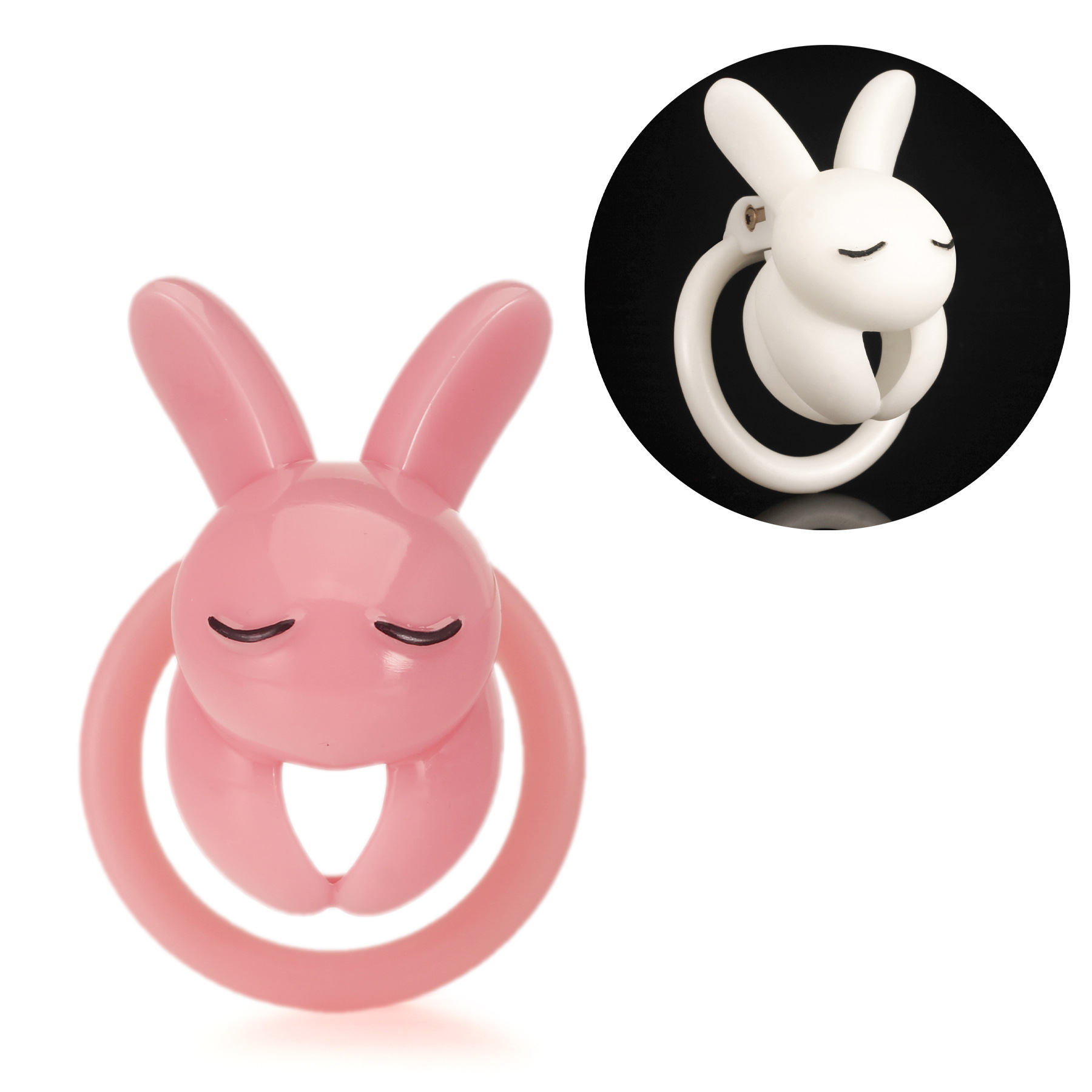 Resin Bunny Chastity Lock – Cute Lightweight Chastity Device (2 Colors)