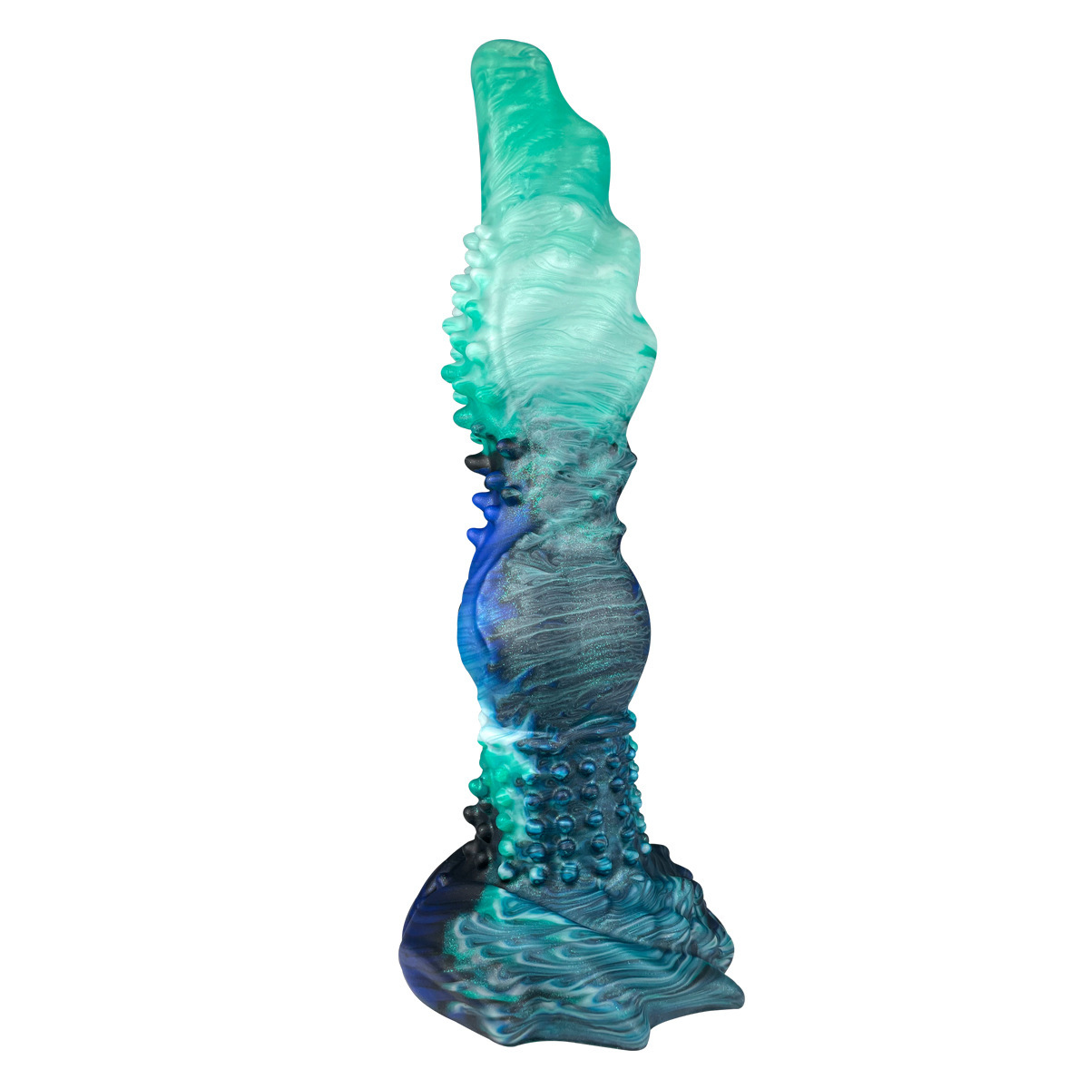 Multi-Node Fantasy Silicone Dildo with Suction Base