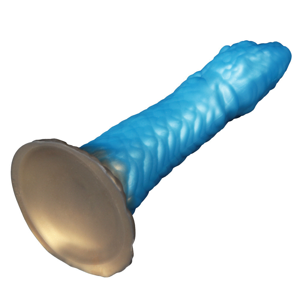 Snake Shaped Dildo｜Textured Platinum Silicone · Stable Base