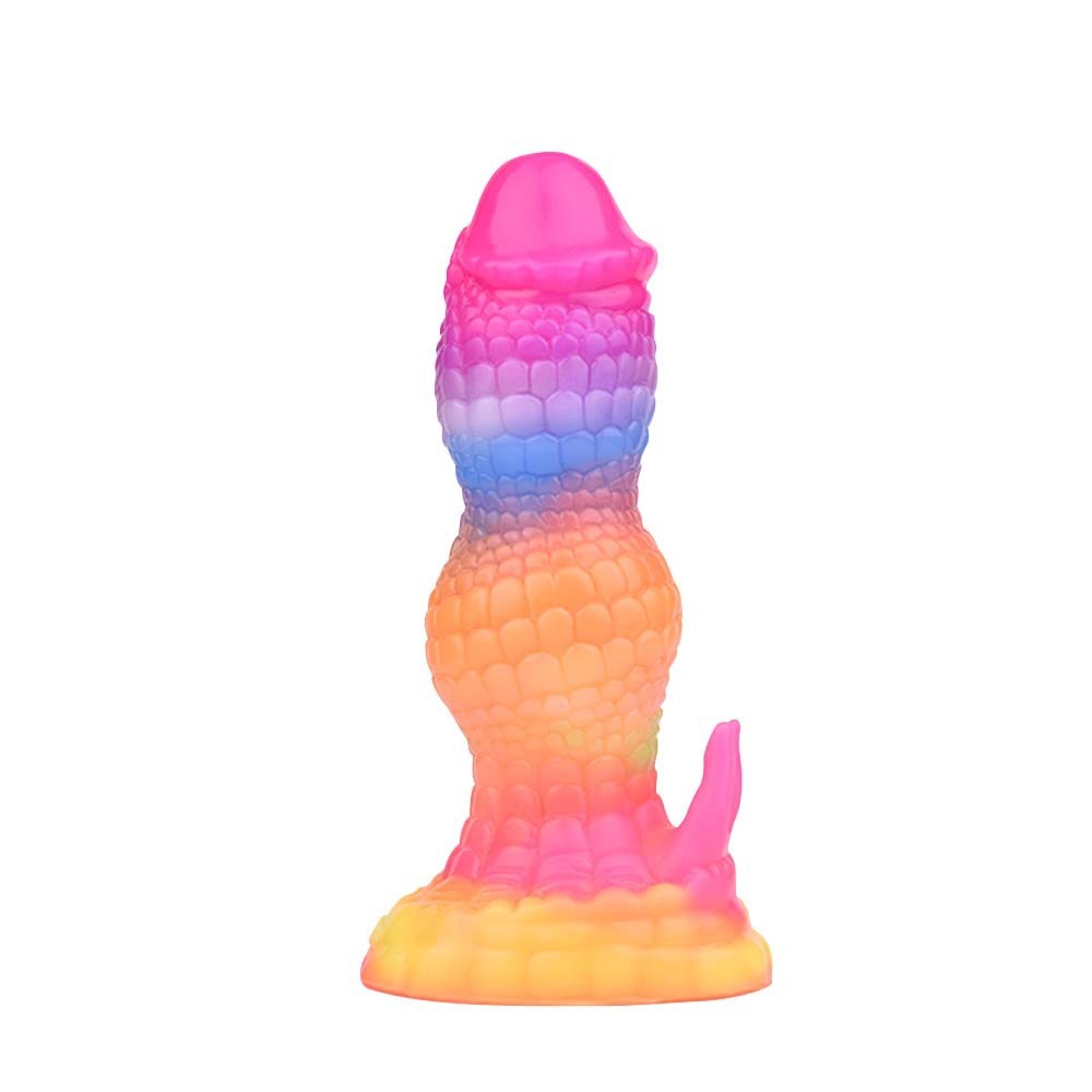 Glow-in-the-Dark Textured Fantasy Dildo 