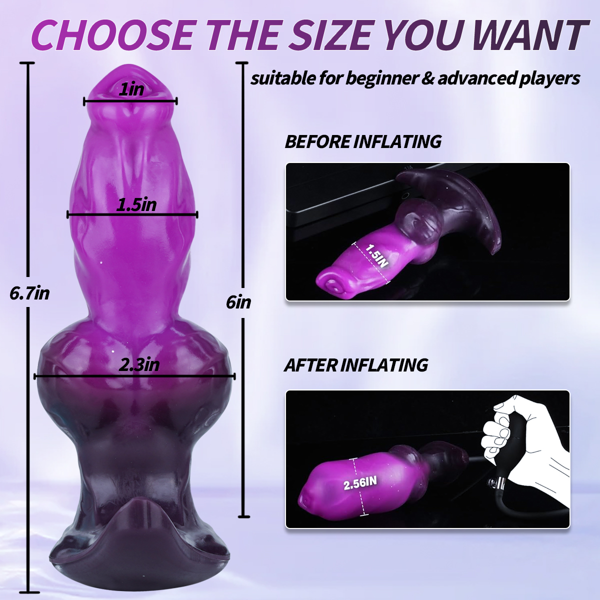 Magnetic Inflatable Anal Plug – Adjustable Butt Plug