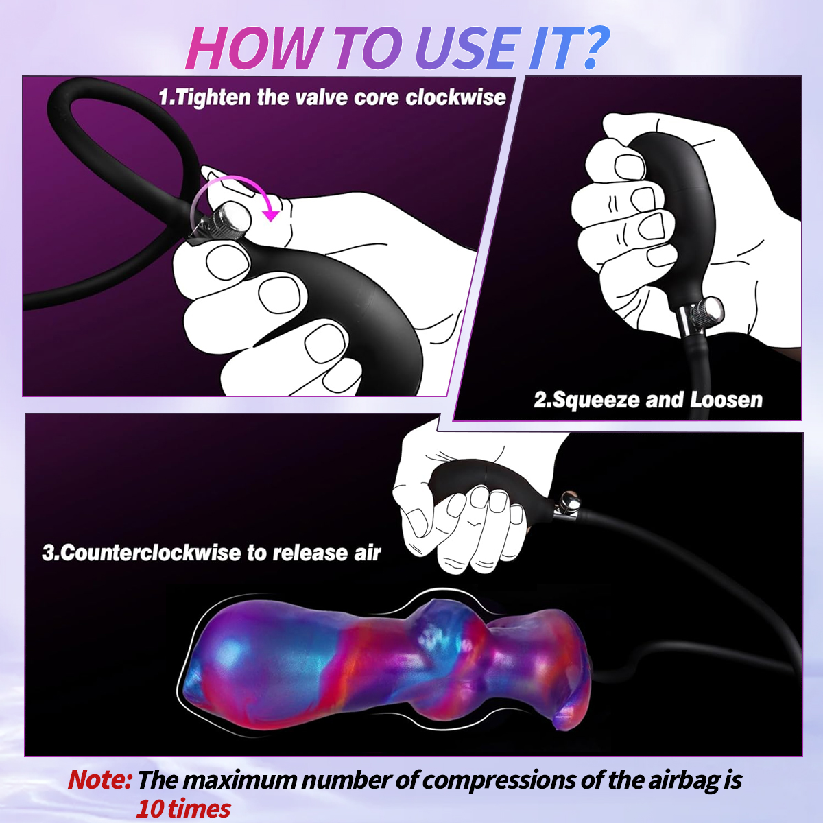 Magnetic Inflatable Anal Plug – Adjustable Butt Plug