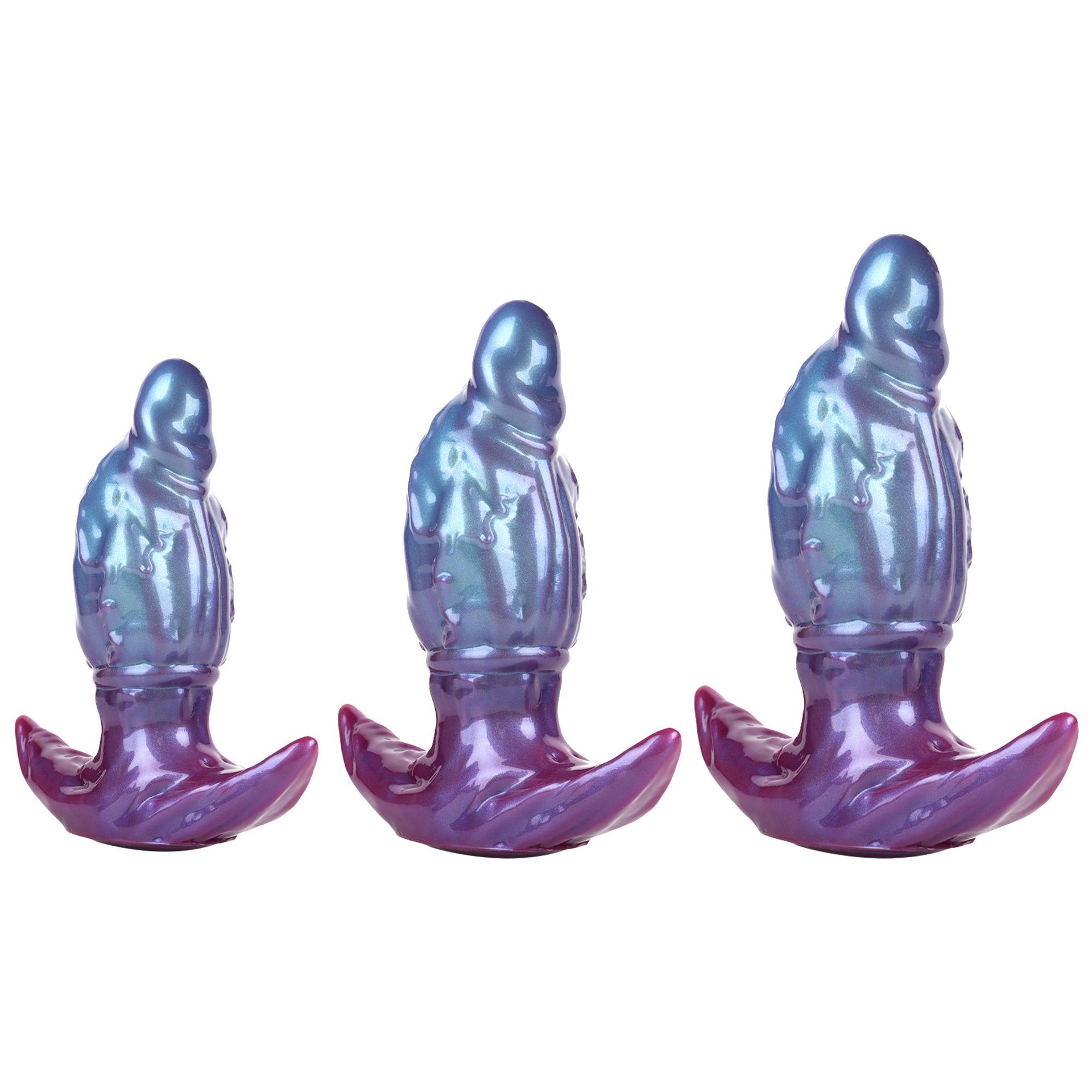 Aurora Pearl Anal Plug｜Iridescent Finish · Platinum Silicone · Comfort & Safety Design