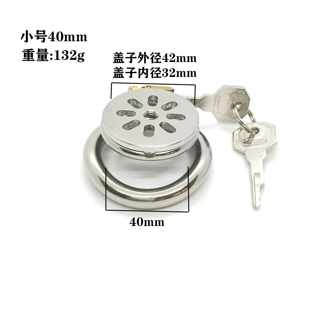 Stainless Steel Chastity Lock with Secure Key System