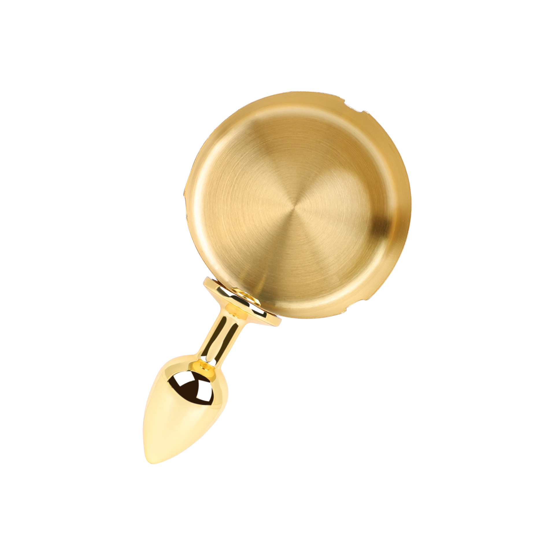 Stainless Steel Ashtray-Shaped Anal Plug — Luxury Metal Anal Plug