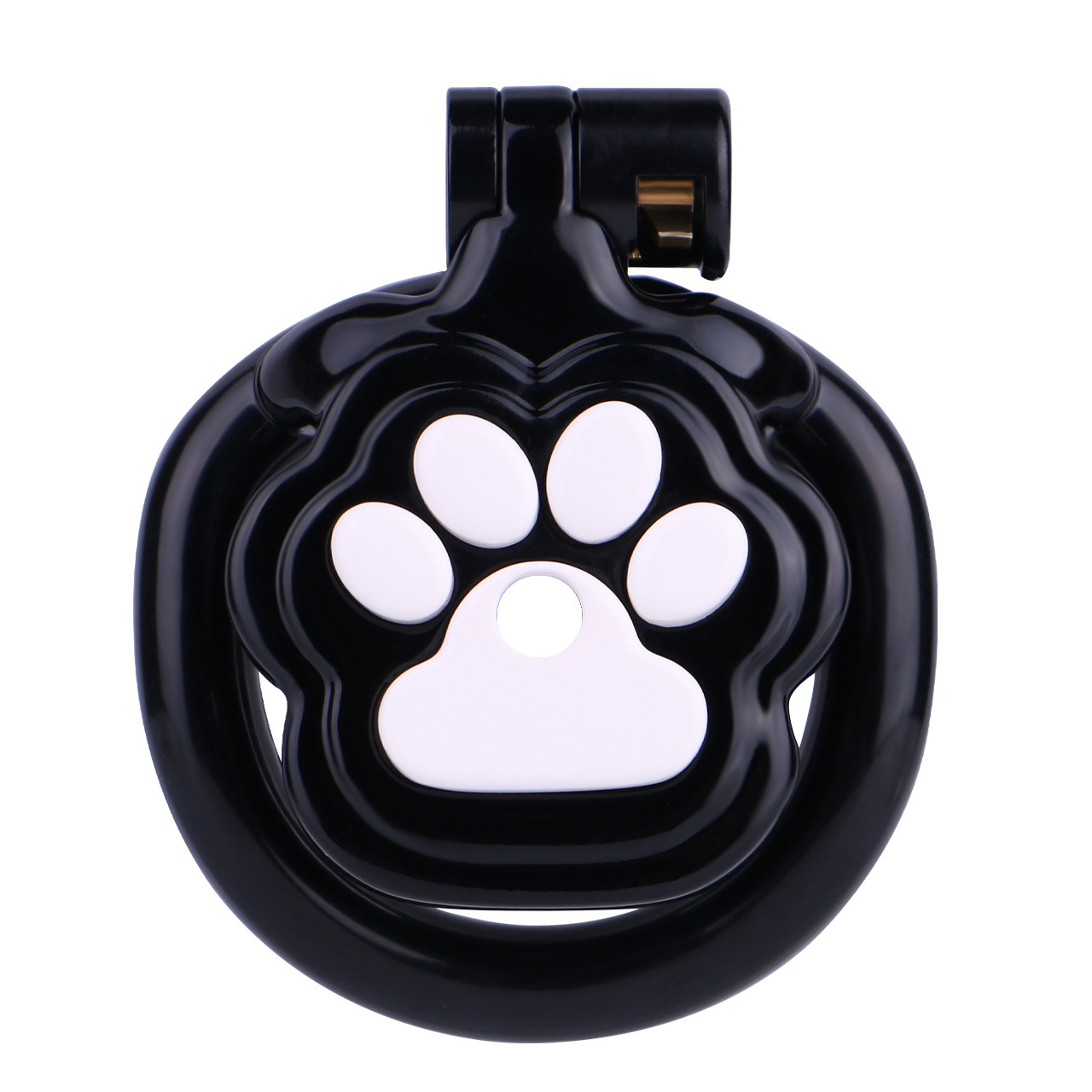 Cute Cat Paw Resin Chastity Lock —  White & Black Options