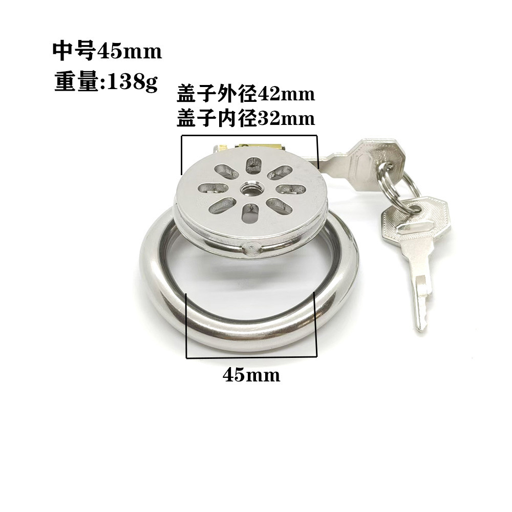 Stainless Steel Chastity Lock with Secure Key System