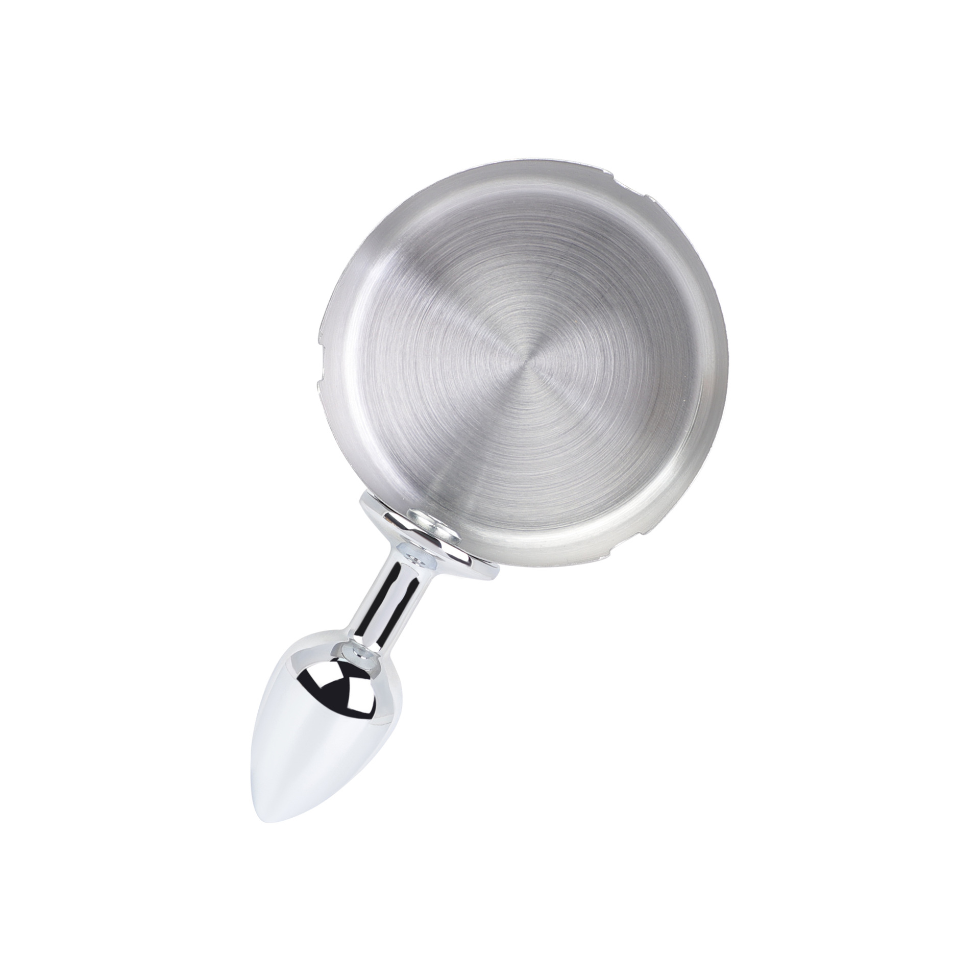Stainless Steel Ashtray-Shaped Anal Plug — Luxury Metal Anal Plug