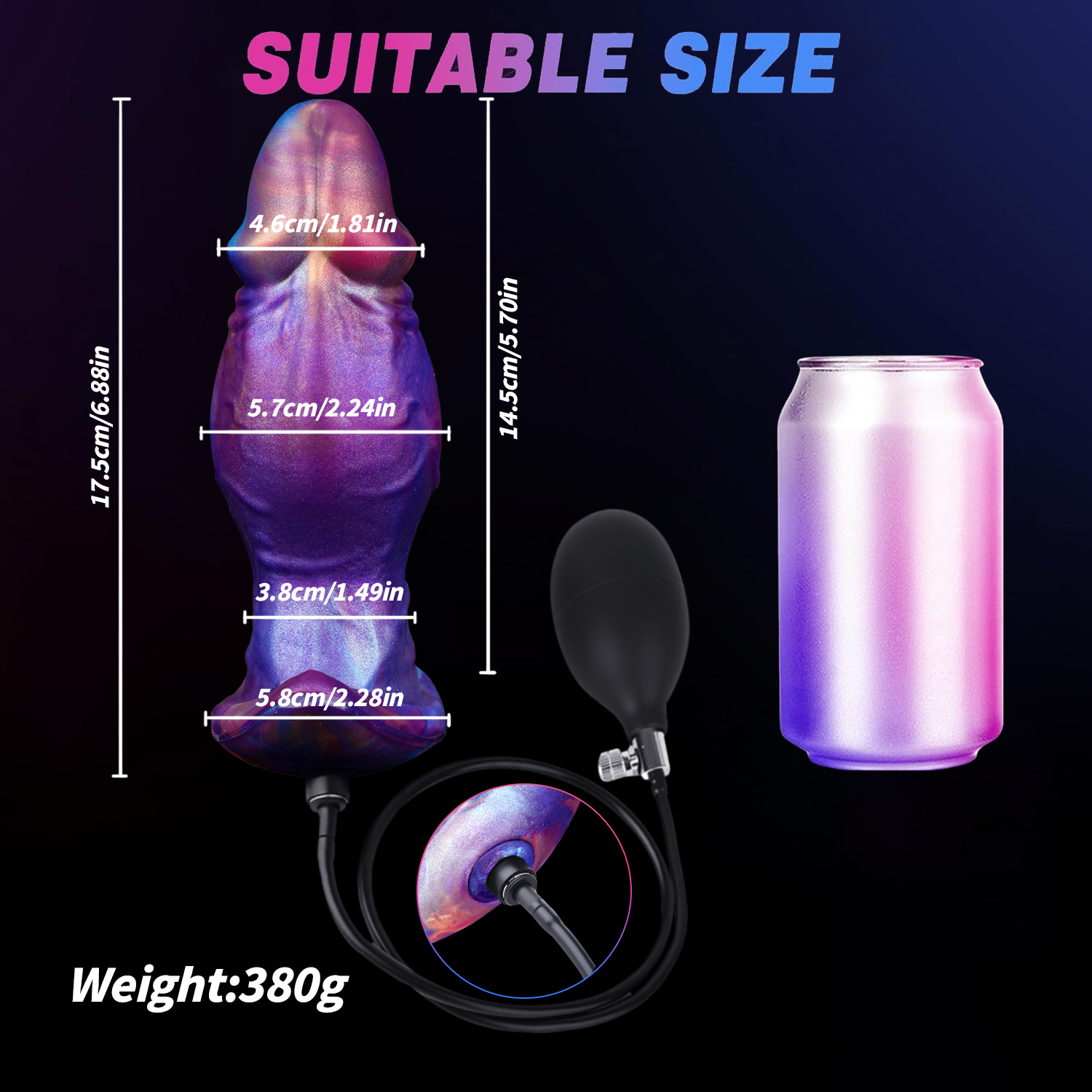Magnetic Inflatable Anal Plug – Adjustable Expansion Toy