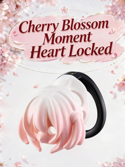 Female Face Male Chastity Lock – 40–60mm Adjustable Locking Rings