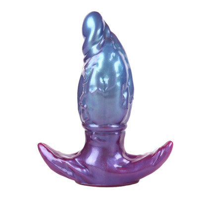 Aurora Pearl Anal Plug｜Iridescent Finish · Platinum Silicone · Comfort & Safety Design