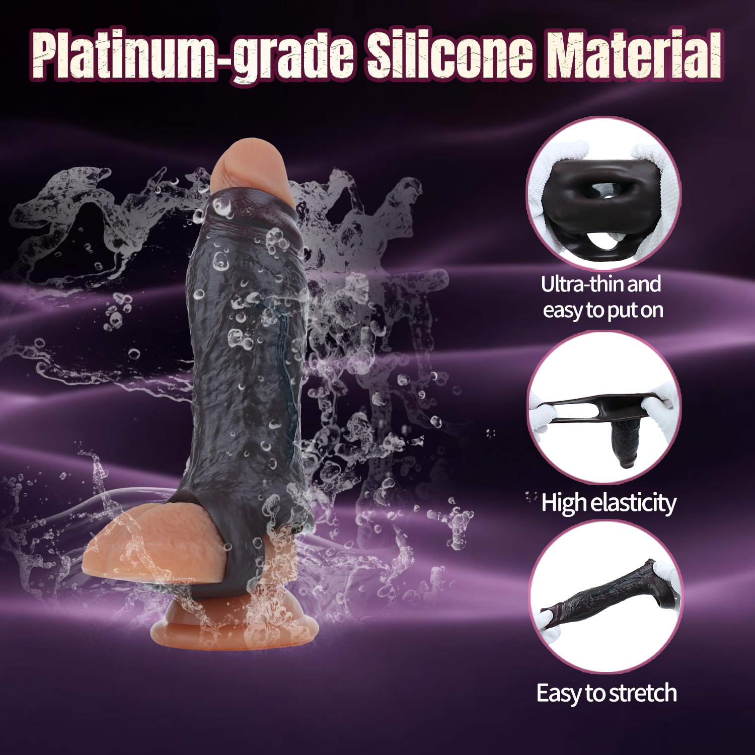 Open-Ended Realistic Hollow Sleeve – Soft Silicone Wearable Design