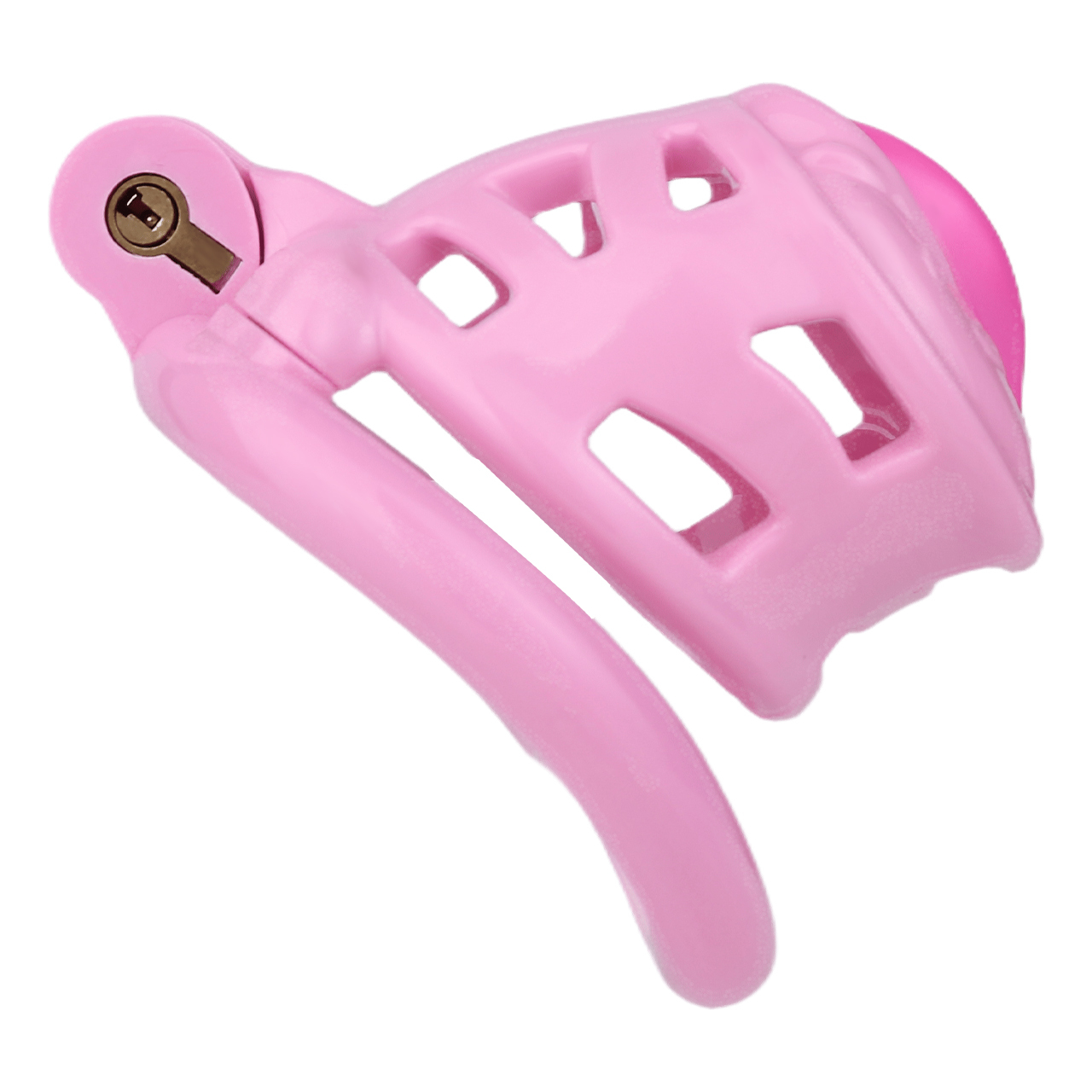 Belted Chastity Lock with Drain Tube – Adjustable Strap System, Secure & Extended Wear Design