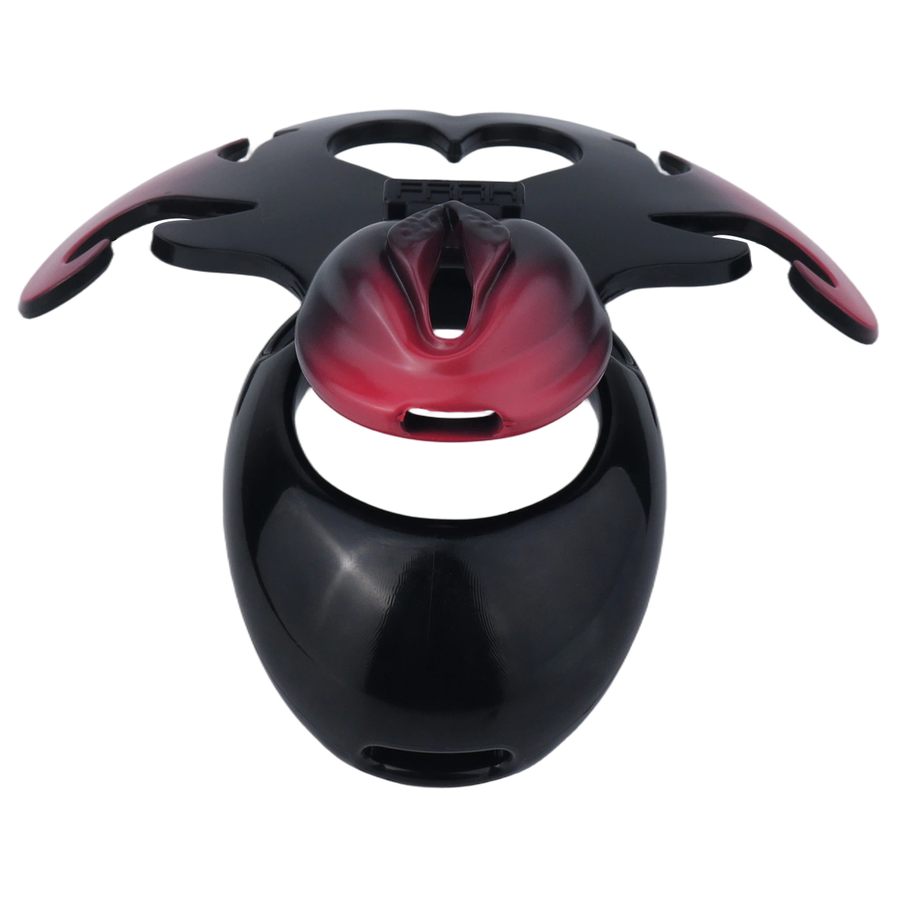 Succubus  Chastity Lock – Devil Wing Resin Cage with Strap Design