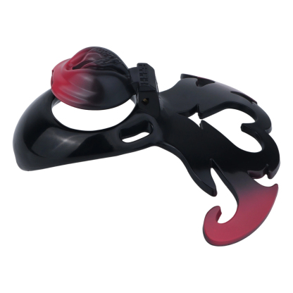 Succubus  Chastity Lock – Devil Wing Resin Cage with Strap Design
