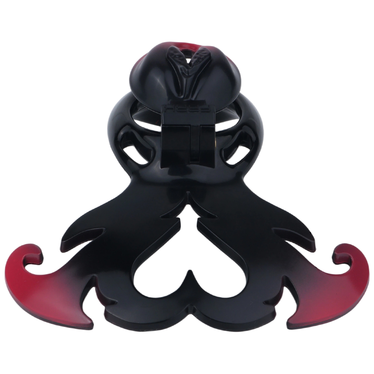 Succubus  Chastity Lock – Devil Wing Resin Cage with Strap Design