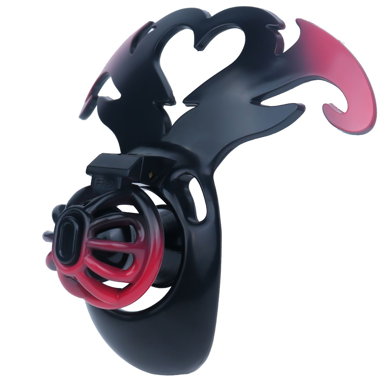 3D Printed Demon Heart Chastity Lock – Adjustable Strap, Lightweight & Unique Fantasy Design