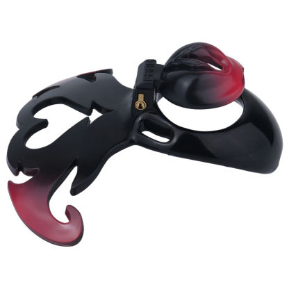 Succubus  Chastity Lock – Devil Wing Resin Cage with Strap Design