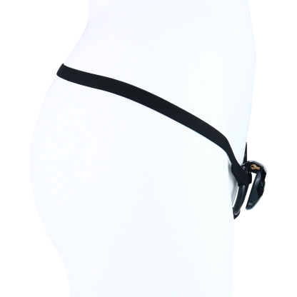 Little Devil Resin Chastity Lock – Black Heart & Horn Design