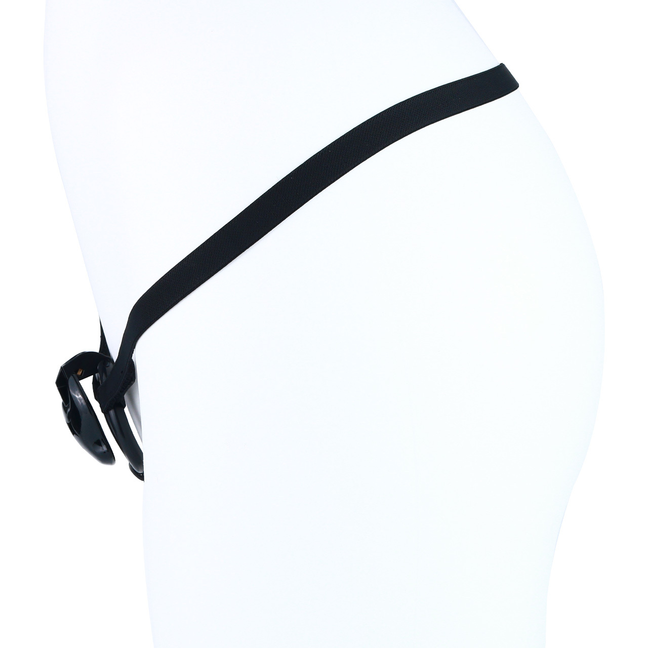 Little Devil Resin Chastity Lock – Black Heart & Horn Design