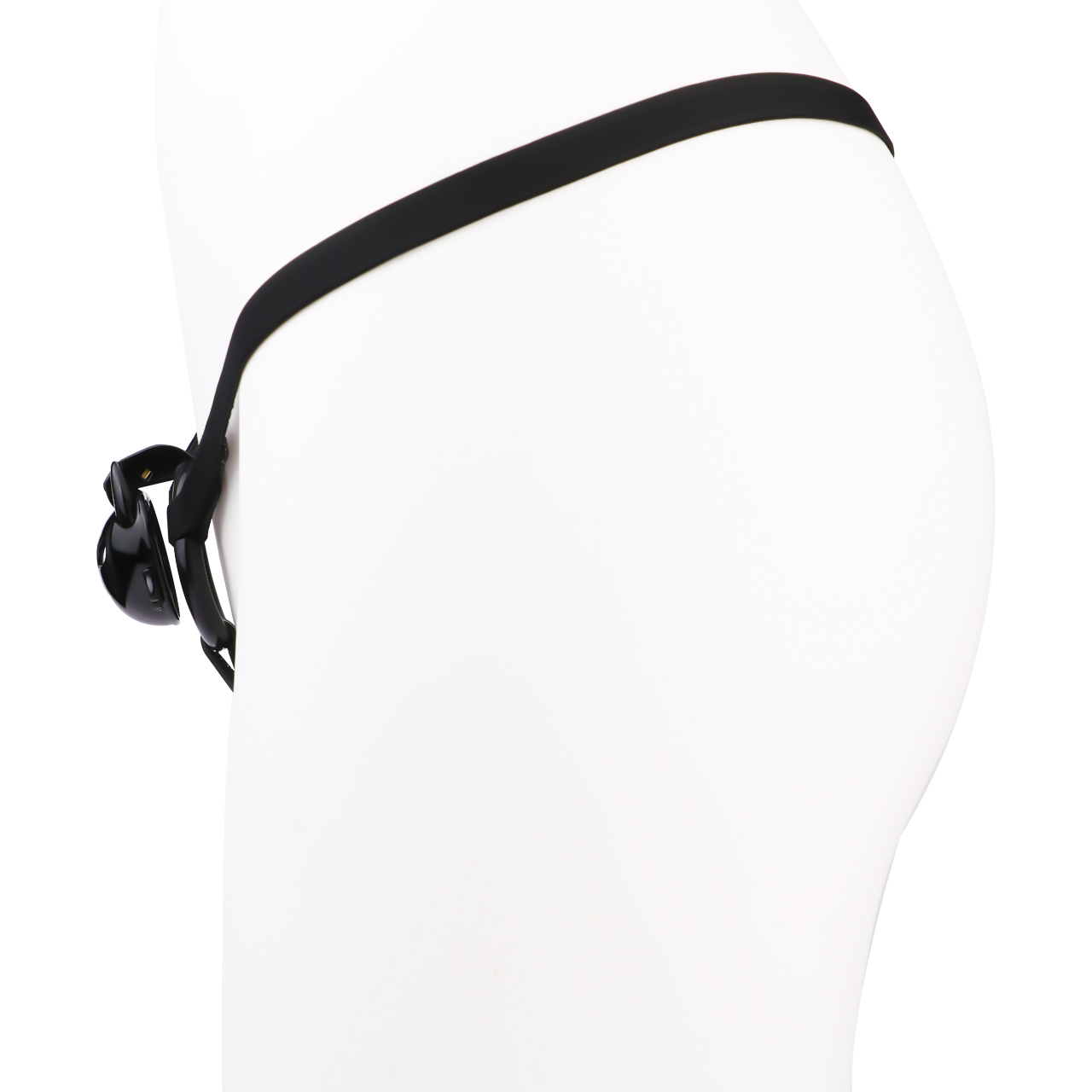 Little Devil Heart Resin Chastity Lock – Black Cute Horn Design