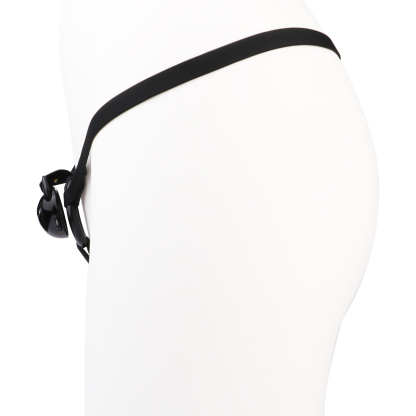Little Devil Heart Resin Chastity Lock – Black Cute Horn Design