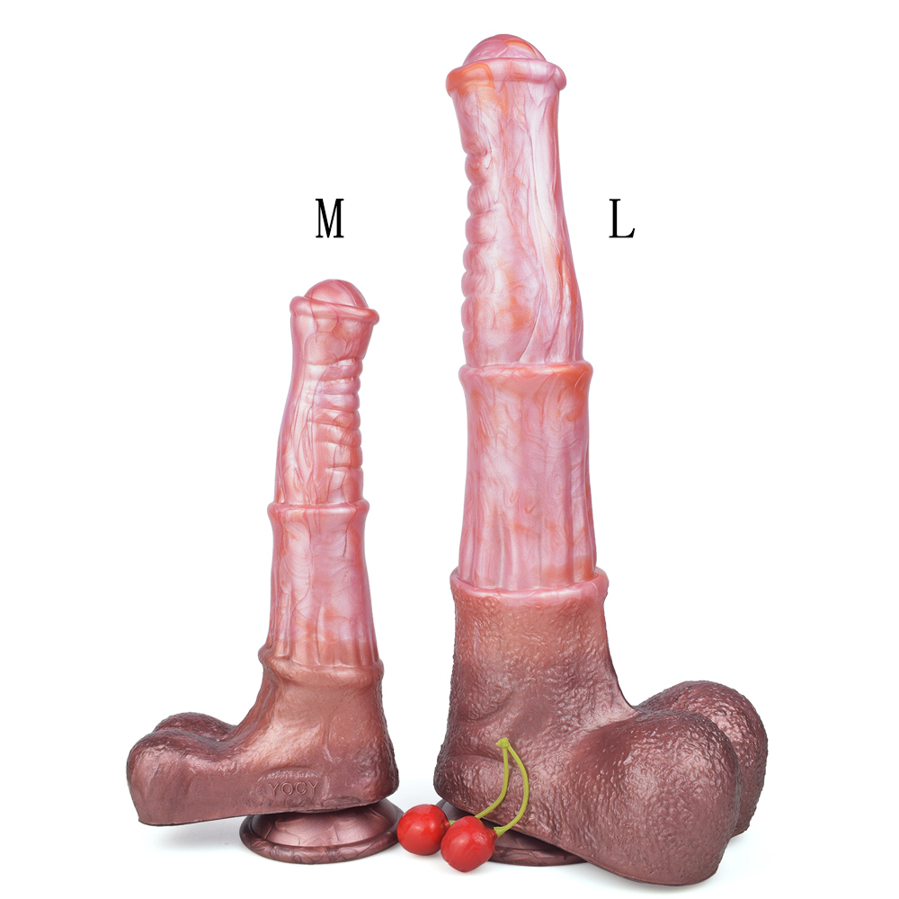 Horse Fantasy Silicone Dildo – M / L Size with Suction Base