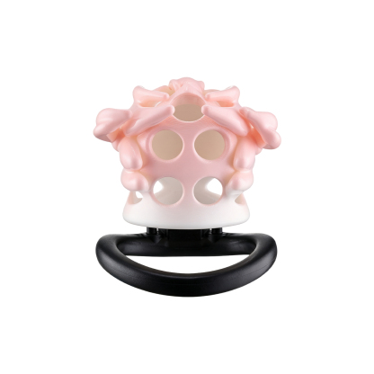 Female Face Male Chastity Lock – 40–60mm Adjustable Locking Rings