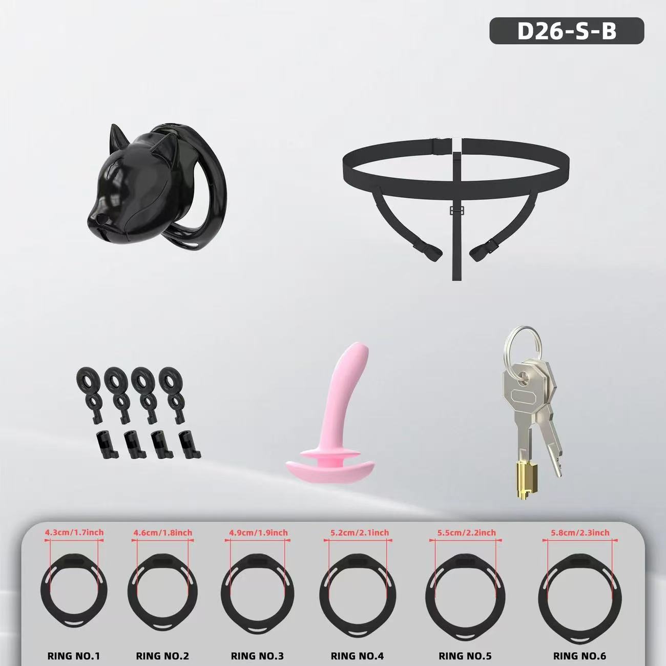 Puppy Hood Chastity Cage – Cute Dog Head Design Lightweight Resin Lock