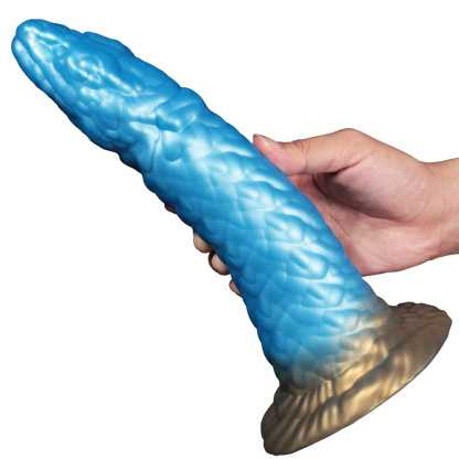 Snake Shaped Dildo｜Textured Platinum Silicone · Stable Base