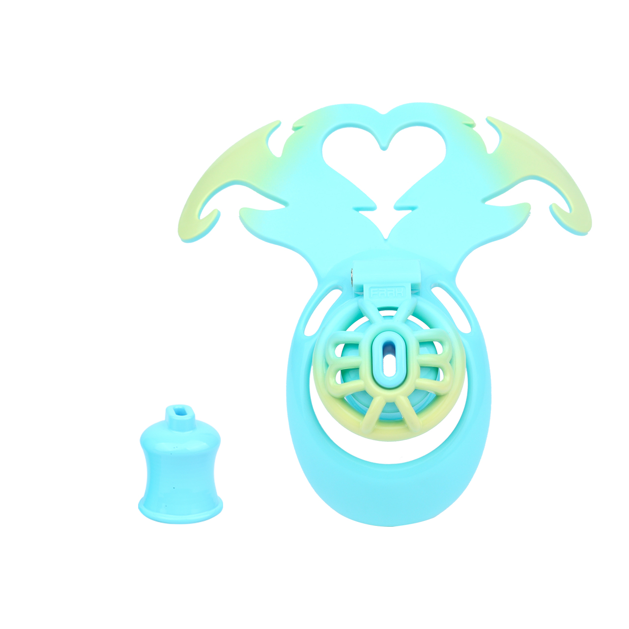 3D Printed Demon Heart Chastity Lock – Adjustable Strap, Lightweight & Unique Fantasy Design
