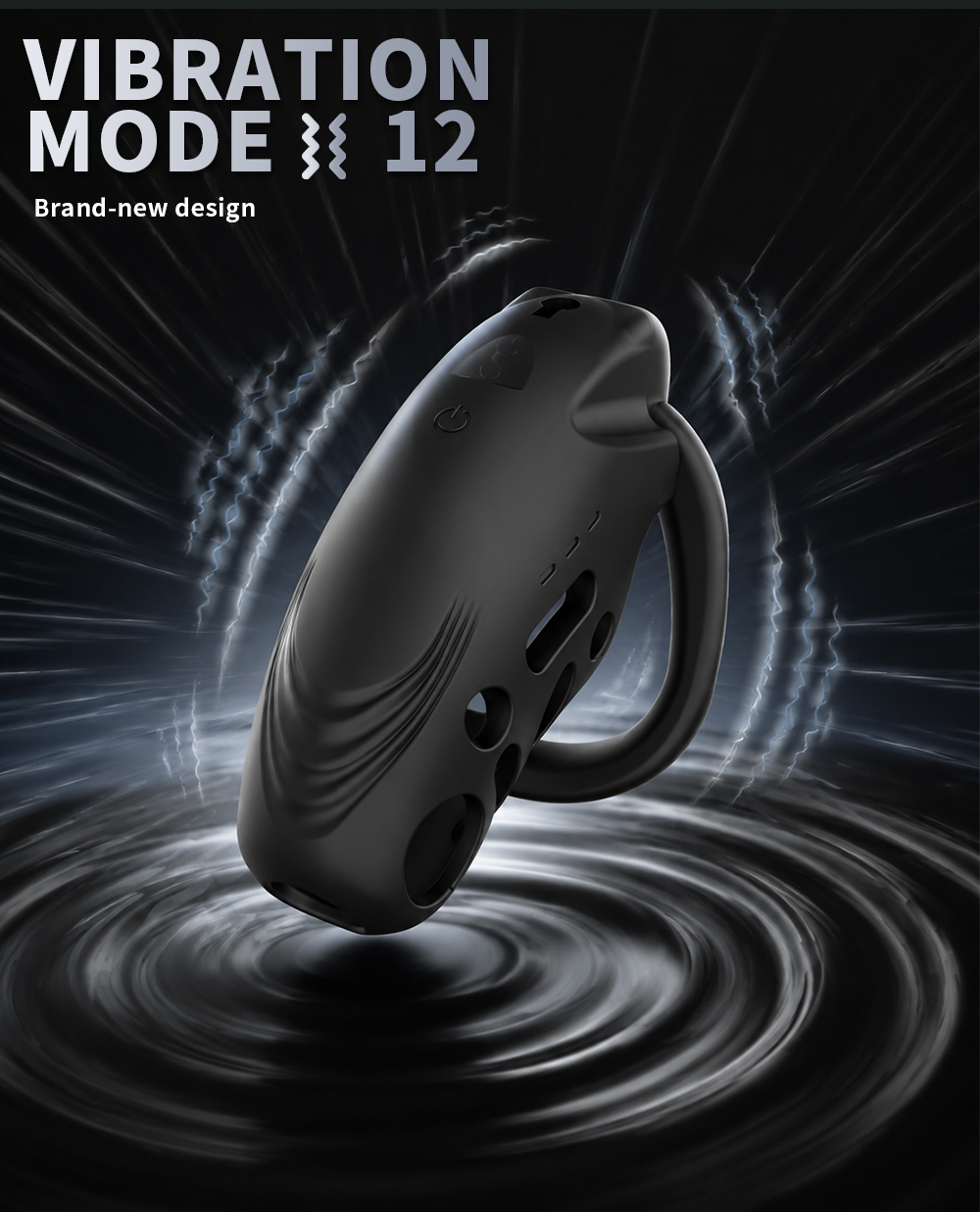 TOYAURA Dragon Vibrating Chastity Cage – APP & Remote Controlled Male Chastity Device with 12 Vibration Modes