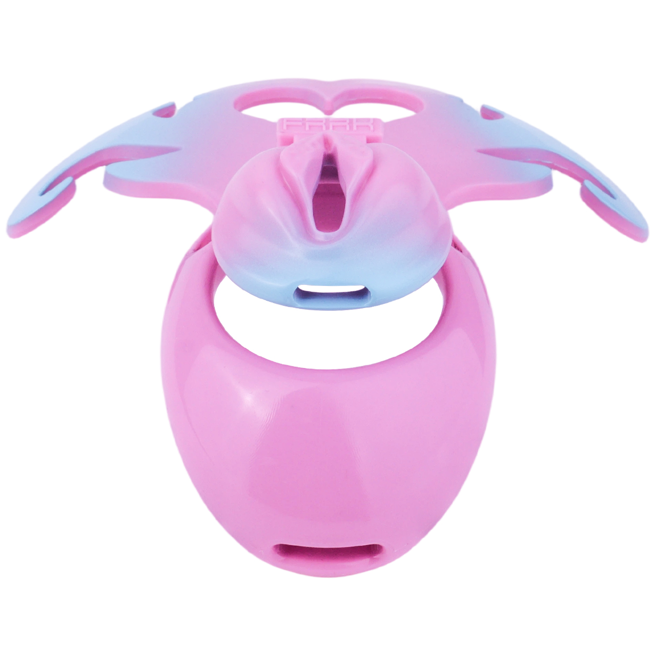 Succubus  Chastity Lock – Devil Wing Resin Cage with Strap Design