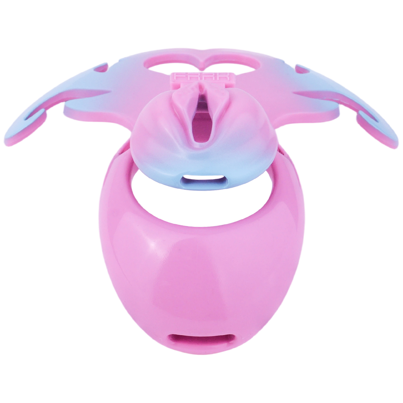 Succubus  Chastity Lock – Devil Wing Resin Cage with Strap Design