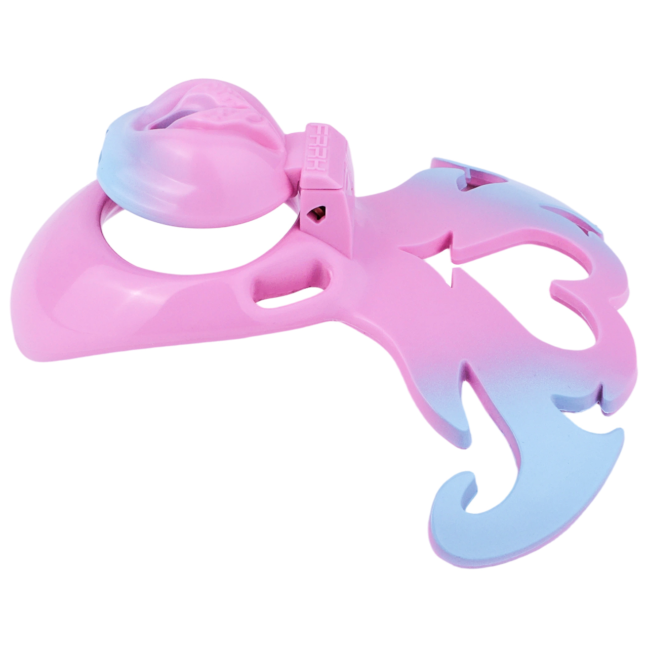 Succubus  Chastity Lock – Devil Wing Resin Cage with Strap Design