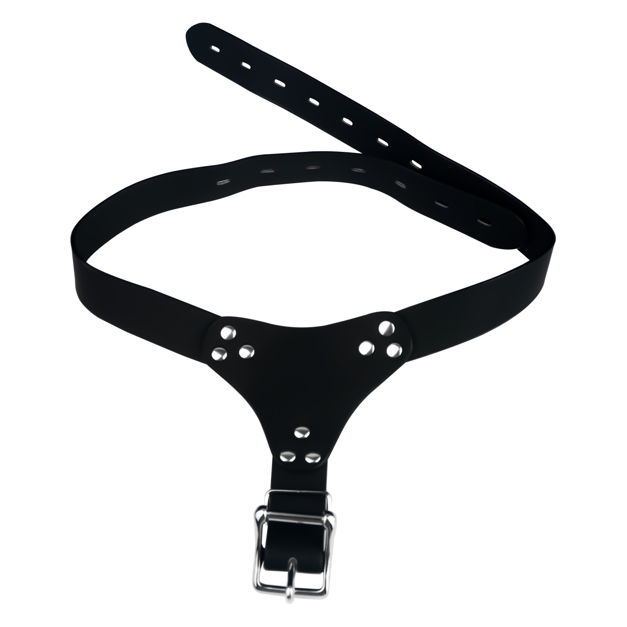 Iridescent Shell Belted Chastity Lock – Adjustable Strap, Unique Rainbow Finish & Secure Fit