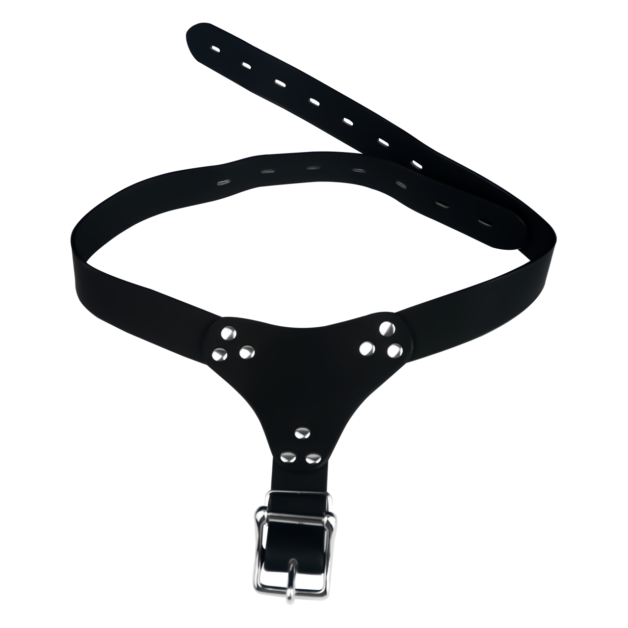 Iridescent Shell Belted Chastity Lock – Adjustable Strap, Unique Rainbow Finish & Secure Fit