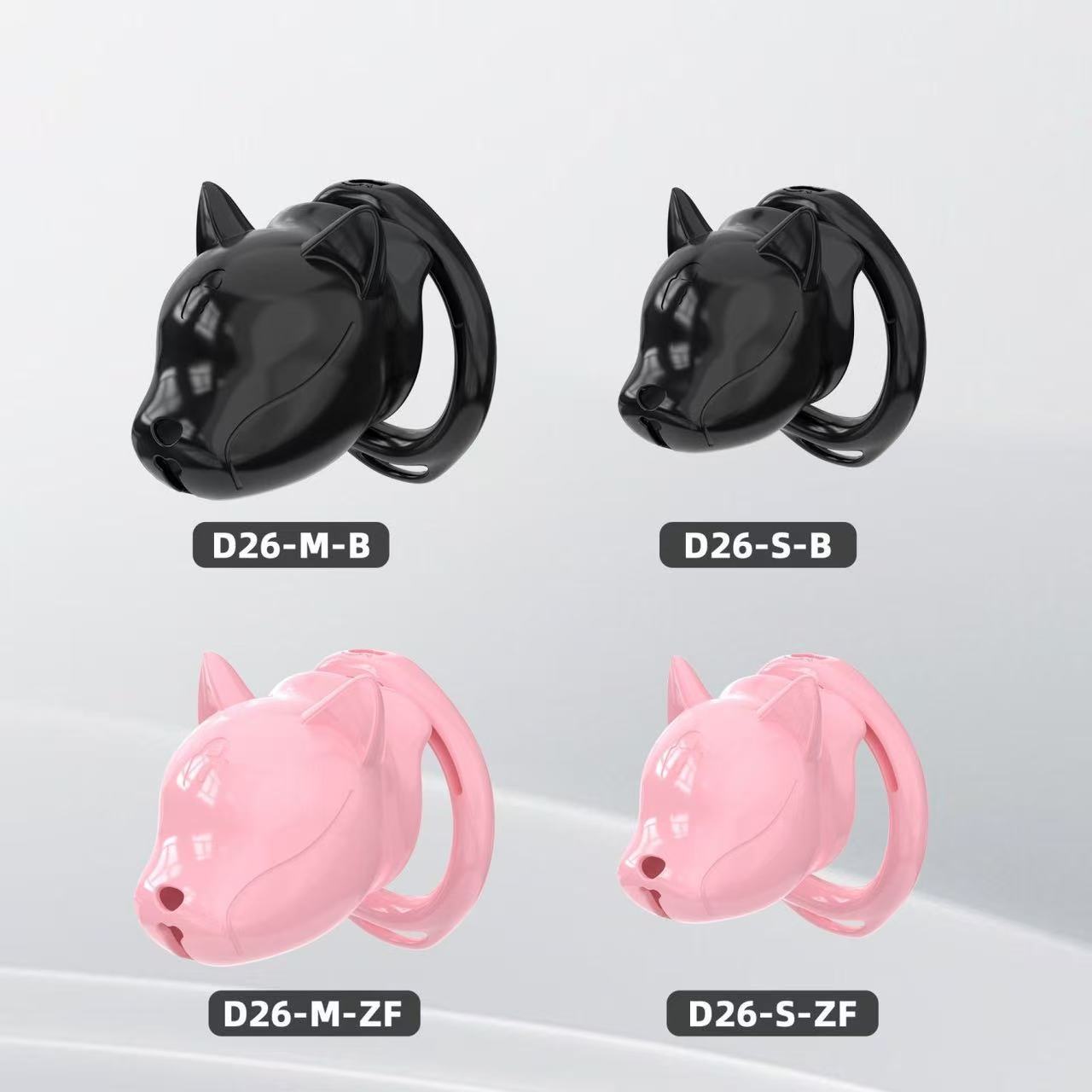 Puppy Hood Chastity Cage – Cute Dog Head Design Lightweight Resin Lock